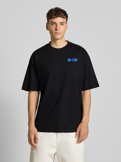 Hugo Blue Regular Fit T-Shirt aus reiner Baumwolle Modell 'NILTE' Black 5