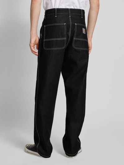 Carhartt Work In Progress Baggy Fit Jeans mit Eingrifftaschen Modell 'SIMPLE PANT' Black 5