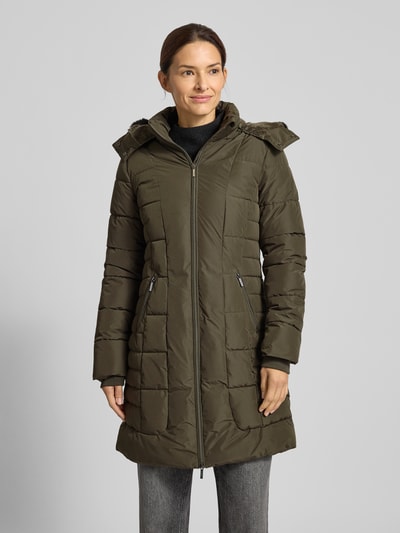 Jake*s Collection Steppmantel mit Zweiwege-Reißverschluss Dunkelgruen 4