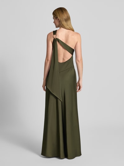 Adrianna Papell Regular fit avondjurk in one shoulder-design Olijfgroen - 5