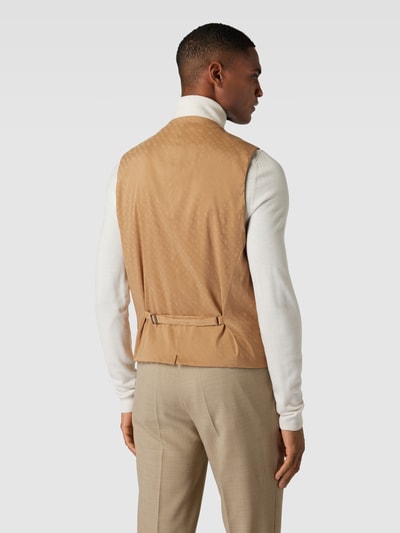 BOSS Gilet met paspelzakken, model 'Jasper' Beige - 5