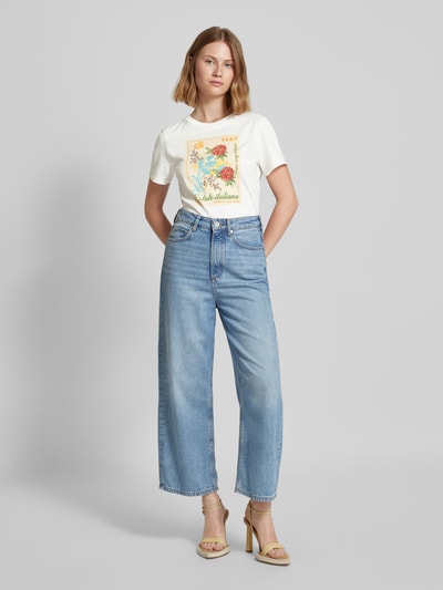 Weekend Max Mara T-Shirt mit Rundhalsausschnitt Modell 'ZIRLO' Weiss 1