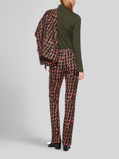 Marc Cain Smalle broek met logodetail Oranje - 5
