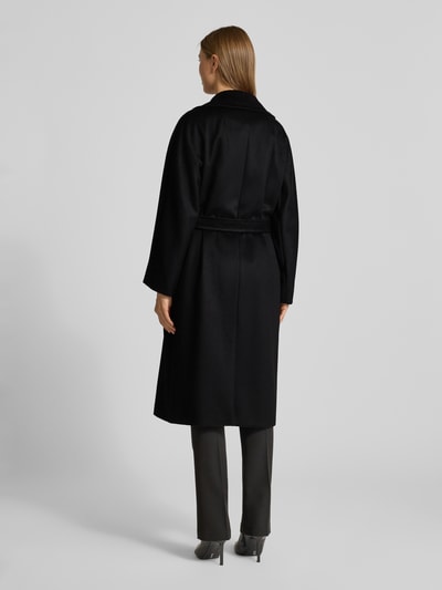 Weekend Max Mara Regular fit lange wollen jas van zuivere scheerwol, model 'RESINA' Zwart - 5