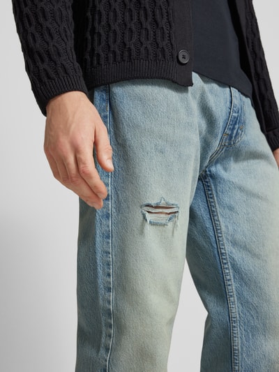 Levi's® Relaxed fit jeans in destroyed-look, model '555' Lichtblauw - 3