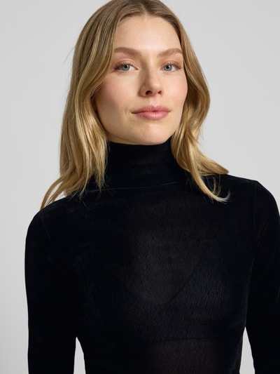 Luisa Cerano Longsleeve mit Stehkragen Black 3