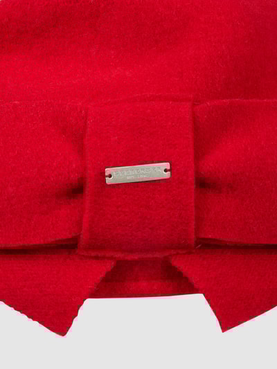 Seeberger Mütze aus Schurwolle  Rot 2