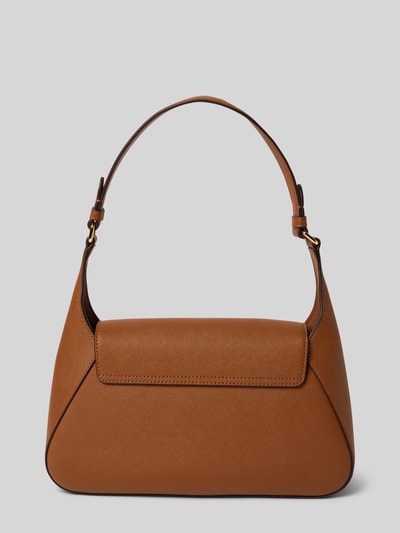 Lauren Ralph Lauren Torebka skórzana z aplikacją z logo model ‘SCHYLAR’ Koniakowy 4