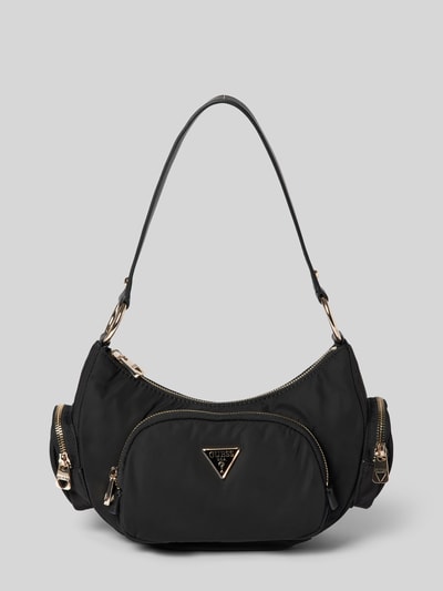 Guess Handtasche mit Label-Applikation Modell 'ECO GEMMA' Black 2