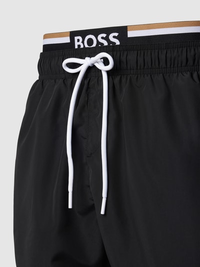 BOSS Badehose im Double-Layer-Look Modell 'Amur' Black 2