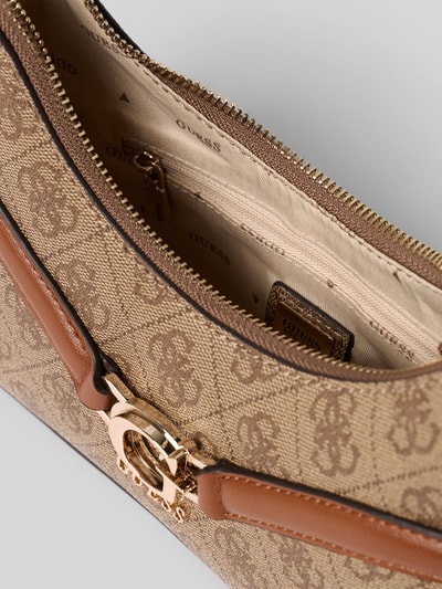 Guess Crossbodytas met labeldetail Lichtbruin - 5