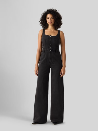 Levi's® Regular fit jumpsuit van puur katoen model 'AUDRA SEAMED JUMPSUIT' Zwart - 4