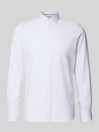 OLYMP Level 5 Slim Fit Businesshemd aus Baumwoll-Mix Weiss 2