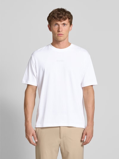 BOSS Green Relaxed Fit T-Shirt aus reiner Baumwolle Weiss 4