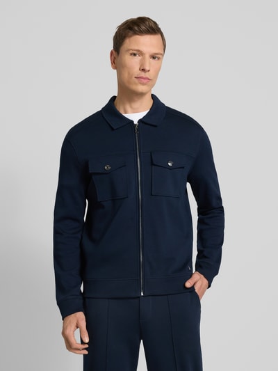 JOOP! Collection Sweatjacke mit Reißverschluss Modell 'Tailson' Marine 4