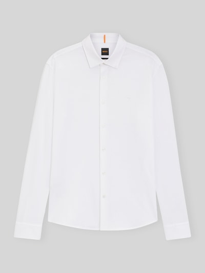 BOSS Orange Slim Fit Freizeithemd aus reiner Baumwolle Modell 'MYSOFT_2' Weiss 2