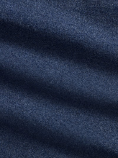 Produktfoto, dunkelblauer Baumwollstoff mit feiner, glatter Textur, Custom Fit Freizeithemd aus reiner Baumwolle von Polo Ralph Lauren