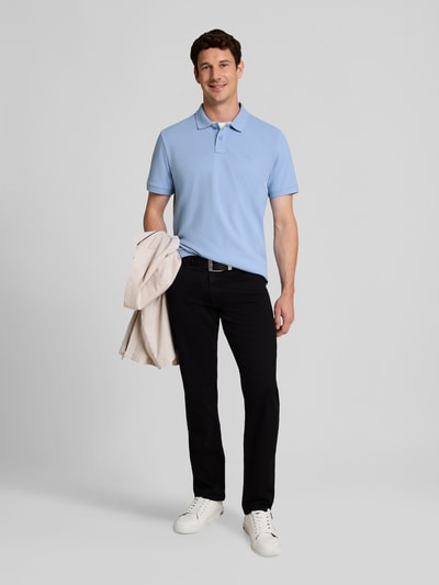 Tom Tailor Regular Fit Poloshirt aus Baumwoll-Mix Hellblau 1