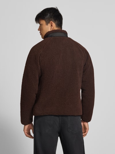 Carhartt Work In Progress Teddyjacke mit Brusttasche Modell 'PRENTIS LINER' Mittelbraun 5