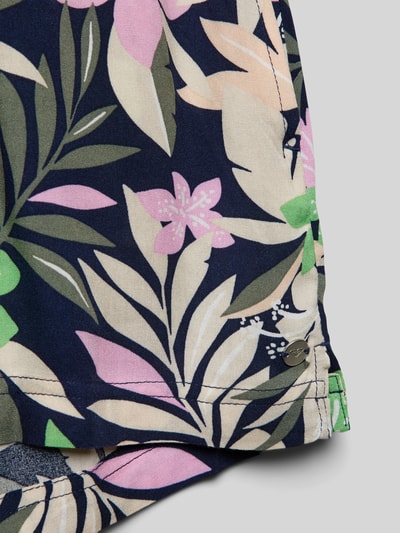 Roxy Rok van viscose met bloemenmotief Blauw - 2