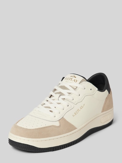 Replay Sneakers van leer met labeldetails, model 'EPIC' Wit - 1