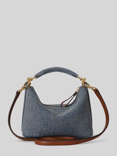 Lauren Ralph Lauren Henkeltasche aus Denim mit Lederriemen Blau 3