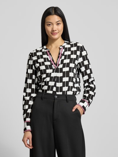 Emily Van den Bergh Blusenshirt mit V-Ausschnitt Black 4