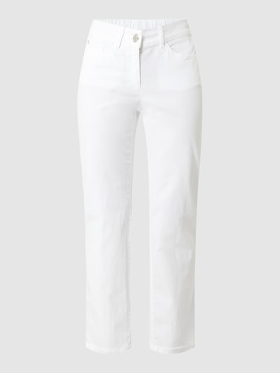 Zerres Straight Fit Jeans mit Stretch-Anteil Modell 'Greta' Weiss 2