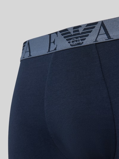 Emporio Armani Boxershorts mit elastischem Logo-Bund im 3er-Pack Dunkelblau 2