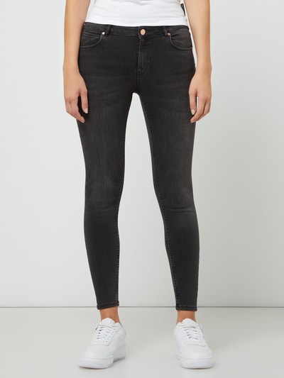 Review Cropped Skinny Fit Jeans mit Stretch-Anteil  Dunkelgrau 4