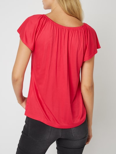 s.Oliver BLACK LABEL Off Shoulder Shirt mit Raglanärmeln Pink 4