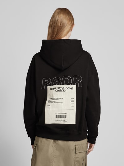 Pegador Oversized Hoodie mit Label-Print Modell 'CANIA' Black 5