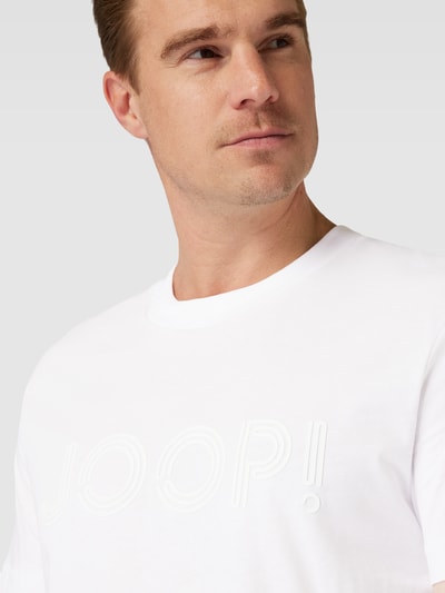 JOOP! Collection T-Shirt mit Label-Print Modell 'Byron' Weiss 3