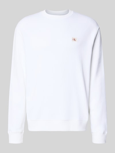 Calvin Klein Jeans Sweatshirt met labeldetail en ronde hals Wit - 2