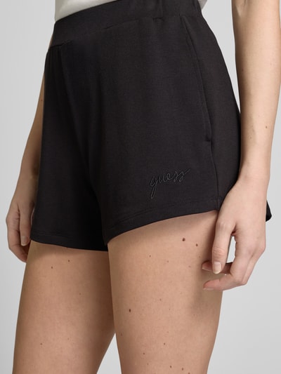 Guess Sweatshorts met elastische band, model 'LUCIA' Zwart - 3