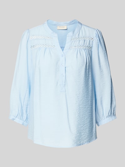FREE/QUENT Regular Fit Bluse mit 3/4-Arm Modell 'Driva' Hellblau 2