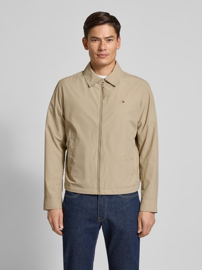 Tommy Hilfiger Regular Fit Blouson mit Umlegekragen Beige 4