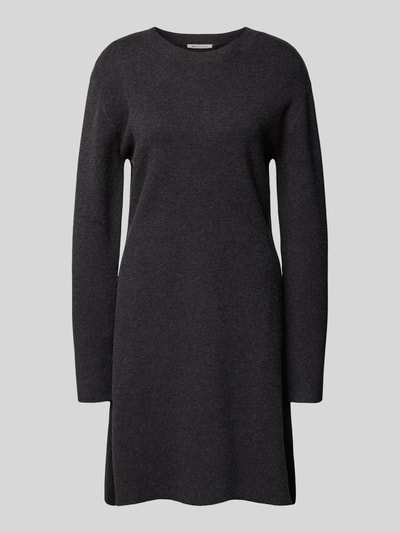Tom Tailor Denim Getailleerde gebreide jurk van viscosemix Antraciet - 2