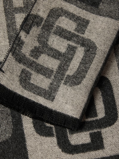 Christian Berg Men Sjaal van viscose met logomotief Middengrijs - 2