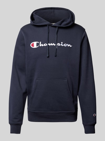 CHAMPION Hoodie mit Label-Stitching Marine 2