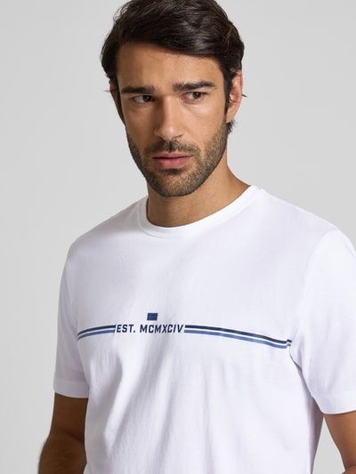 Christian Berg Men T-shirt met ronde hals Wit - 3