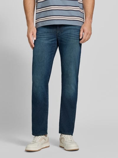 Brax Relaxed Fit Jeans aus Baumwoll-Mix Modell 'Clint' Dunkelblau 4