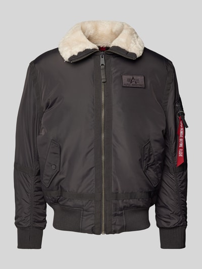 Alpha Industries Bomberjacke mit Stehkragen Dunkelgrau 1