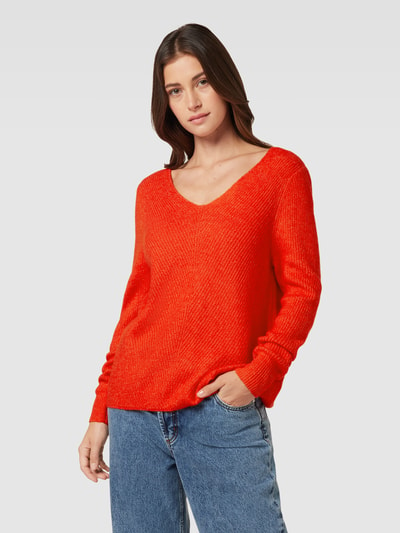 Montego Strickpullover mit U-Boot-Ausschnitt Orange 4