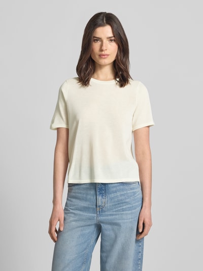 MANGO T-Shirt mit Rundhalsausschnitt Modell 'TENCYM' Offwhite 4