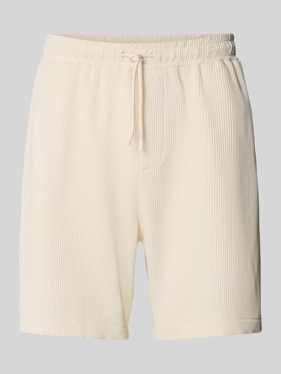 REVIEW Shorts mit Strukturmuster Ecru 2