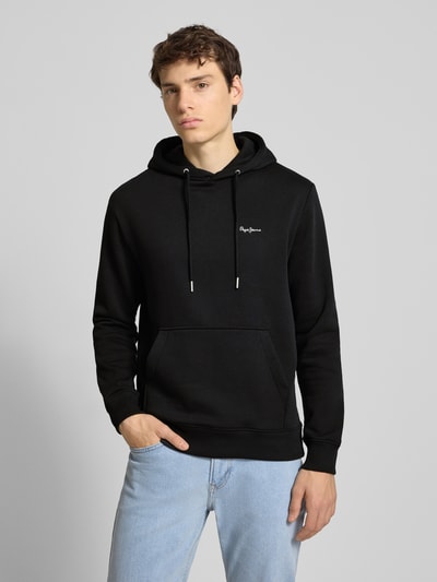 Pepe Jeans Regular fit hoodie van katoenmix, model 'GRIFFIN' Zwart - 4