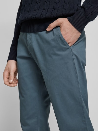 Christian Berg Men Tapered fit chino met achterzakken Hemelsblauw - 3