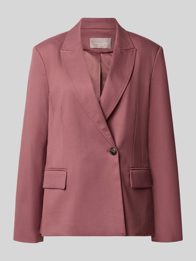 Produktfoto, Oversized Blazer mit Viskose-Anteil von Christian Berg Woman Selection in Altrosa, glatte Struktur, elastischer Material-Mix, Reverskragen, Knopfverschluss