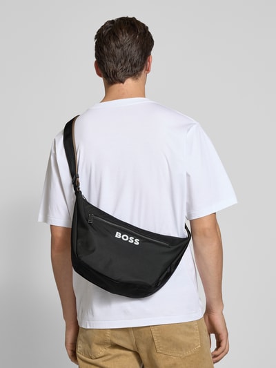 BOSS Schoudertas met contrasterend logo Zwart - 1
